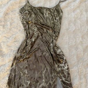 Elegant Leopard Print Dress